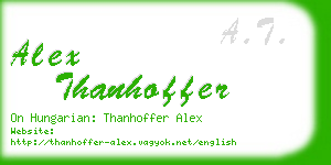 alex thanhoffer business card